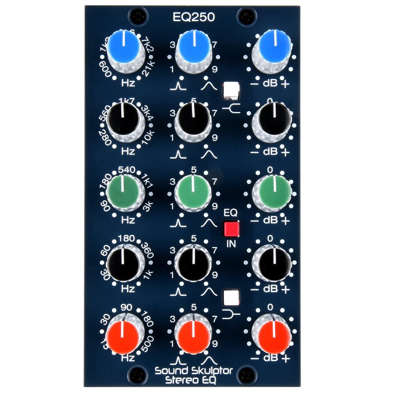 EQ250 Equaliser paramétrique stéréo pour série 500-DIY Analog Audio